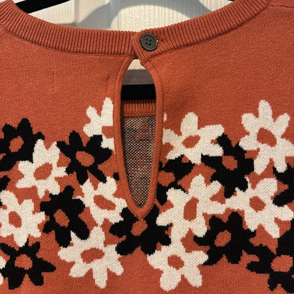 Maeve x Anthropologie Floral Jacquard Knit Tee - Picture 3 of 6